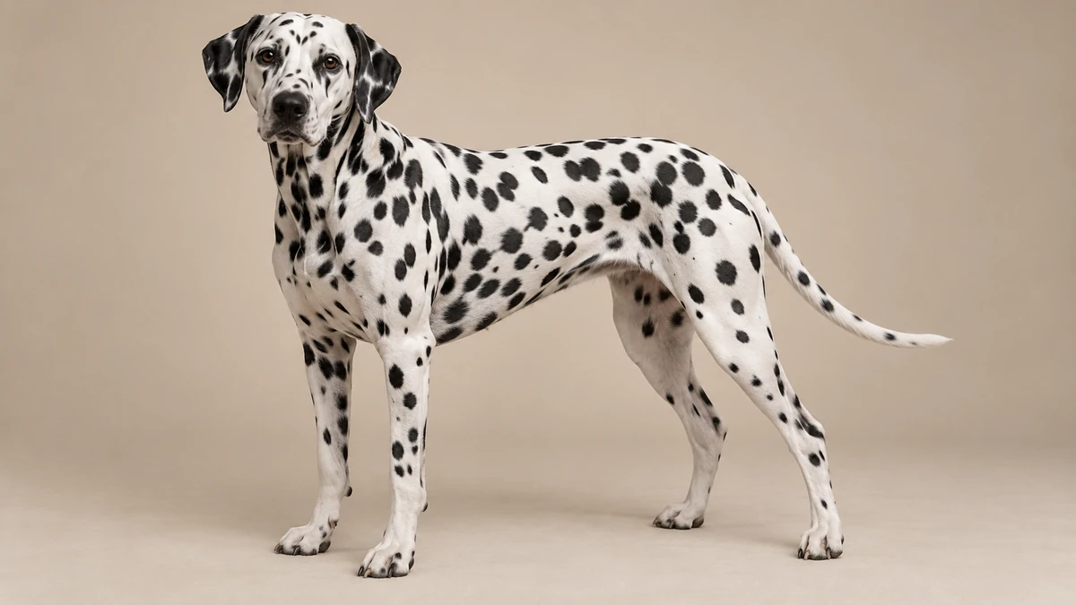 Dalmaçyalı köpek — yoğun siyah benek renk