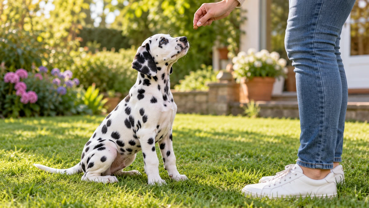 Dalmaçyalı yavru köpek — komut ve eğitim